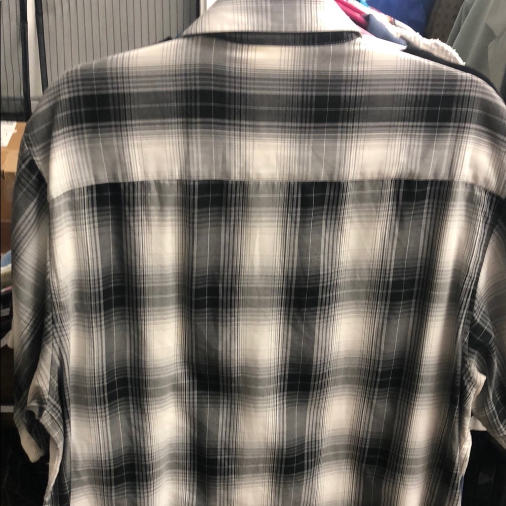 DIXXON “The Sutherland” Black and Gray Casual Button Down Shirt - Picture 6 of 8